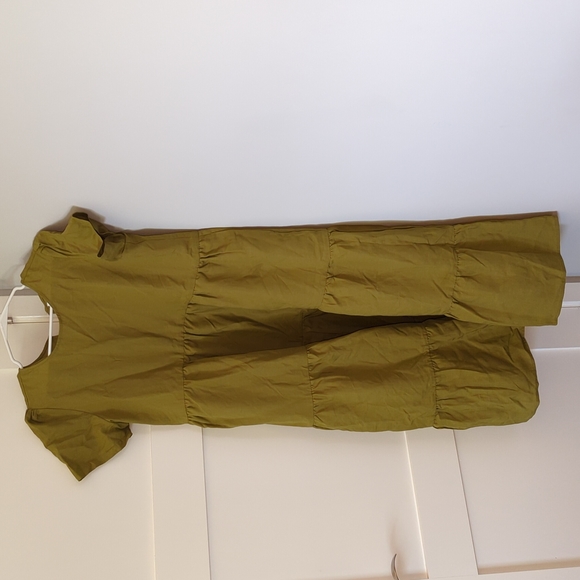 🆕 TRADLANDS CHALET TIERED DRESS OLIVE SMALL - Picture 10 of 10